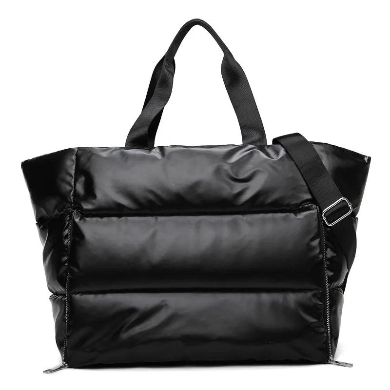 Winter Shoulder Bag for Women Nylon Large Tote Handbag