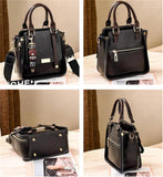 Crossbody Messenger Bag Women's PU Leather Tote Shoulder Handbag