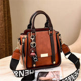 Crossbody Messenger Bag Women's PU Leather Tote Shoulder Handbag
