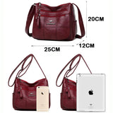 Soft PU Leather Purses and Handbags Women Bags Big Capacity Shoulder Crossbody B