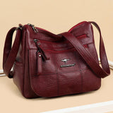 Soft PU Leather Purses and Handbags Women Bags Big Capacity Shoulder Crossbody B