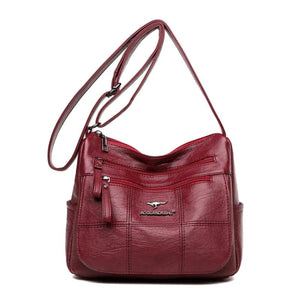 Soft PU Leather Purses and Handbags Women Bags Big Capacity Shoulder Crossbody B
