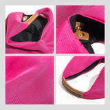 Women Triangle Mesh Net Beach Bag Lightweight Shoulder Purse