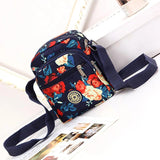 Women's Small Square Nylon Casual Bag with Multi-layer Shoulder Strap