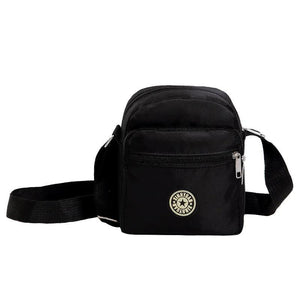 Women's Small Square Nylon Casual Bag with Multi-layer Shoulder Strap