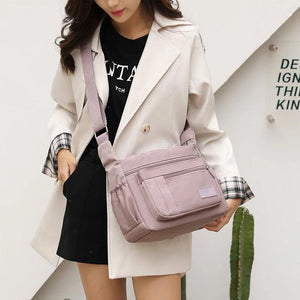Casual Waterproof Nylon Shoulder Bag with Large Capacity