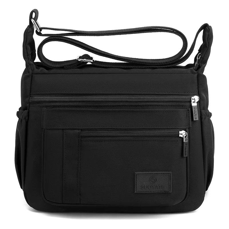 Casual Waterproof Nylon Shoulder Bag with Large Capacity