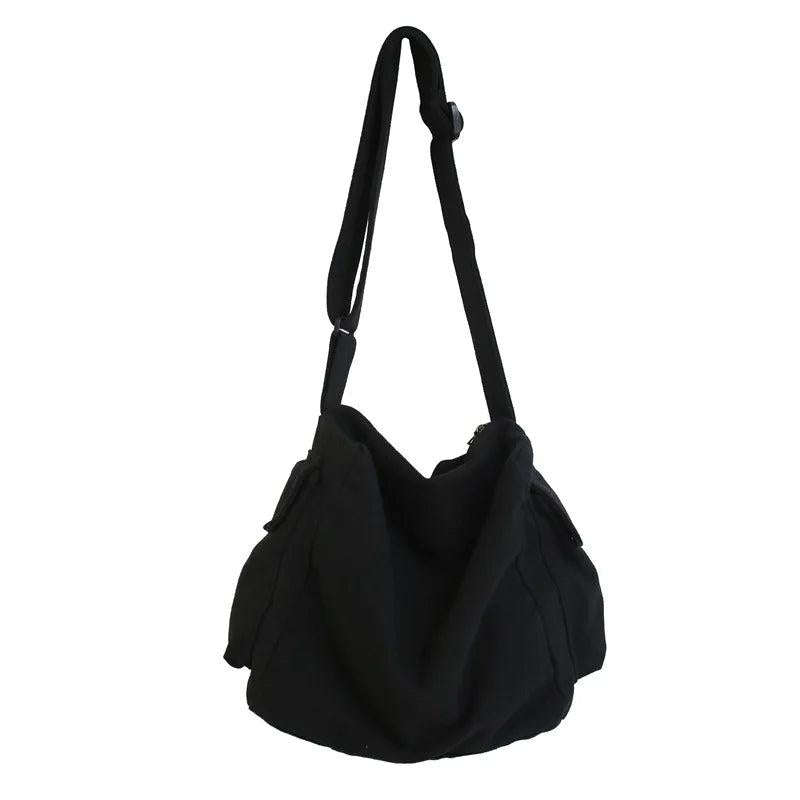 Summer Canvas Shopper Travel Crossbody Shoulder Bag for Women