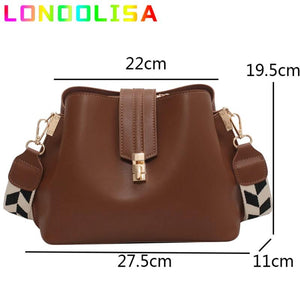Vintage Small Bucket Crossbody Bags for Women Lady Handbags Totes