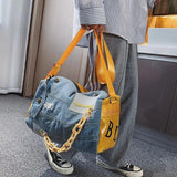 Denim Women Shoulder Bags Large Capacity Travel Bag Women Bags Jeans Crossbody B