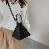 Women's Leather Shoulder Bag High Quality Crossbody Triangle Bag