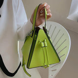 Women's Leather Shoulder Bag High Quality Crossbody Triangle Bag