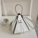 Women's Leather Shoulder Bag High Quality Crossbody Triangle Bag