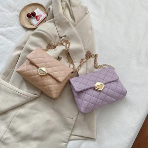 Lingge Embroidery Camera Crossbody Bag Women