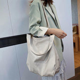 Vintage Tote Leather Shoulder Bag Women Large Capacity Top Handle Crossbody Bag