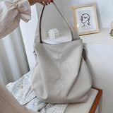 Vintage Tote Leather Shoulder Bag Women Large Capacity Top Handle Crossbody Bag