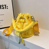 Vintage Shoulder Bag For Women Soft Handle Zip Letter Bag