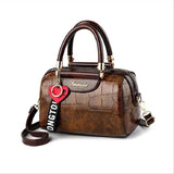 High PU Leather Croc Pattern Shoulder Bag for Women