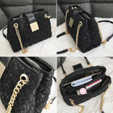 Lace Women's Handbag Diamond Pattern Chain Shoulder Bag for Women's Totes