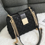 Lace Women's Handbag Diamond Pattern Chain Shoulder Bag for Women's Totes