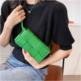 Leather Woven Waist Bag For Women