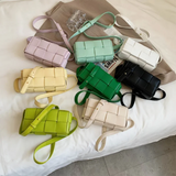 Leather Woven Waist Bag For Women