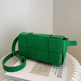 Leather Woven Waist Bag For Women