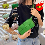 Leather Woven Waist Bag For Women