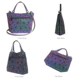 Geometric Luminous Tassel Shoulder Bag Set