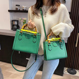 Bamboo Handle Handbag Crossbody Bag Tote Satchel