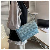 Lozenge Shoulder Bag Crossbody PU Leather Armpit Bag