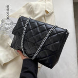 Lozenge Shoulder Bag Crossbody PU Leather Armpit Bag