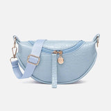 Crocodile Pattern Zipper Chest Bag for Women