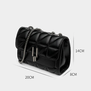 Leather Chain Crossbody Bag for Women Ladies Handbags