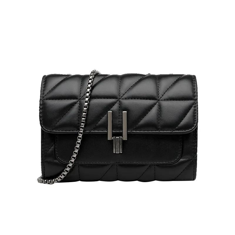 Leather Chain Crossbody Bag for Women Ladies Handbags