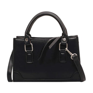 Leather Crossbody Shoulder Bag for Women Solid Color Handbag