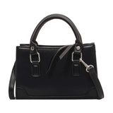 Leather Crossbody Shoulder Bag for Women Solid Color Handbag