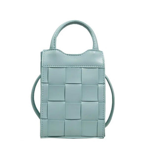 Mini Weave PU Leather Handbag Summer Shoulder Bag