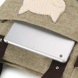 Women's Cat Handbag Canvas Shoulder Bag