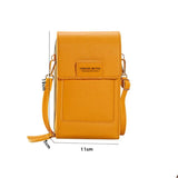 Women's Soft Leather Cell Phone Purse Handbag Crossbody Shoulder Bag