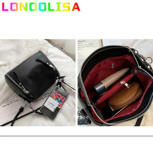 Women Messenger Bags Bucket Bag Leather Crossbody Handbag Bolsa