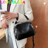 Women Messenger Bags Bucket Bag Leather Crossbody Handbag Bolsa