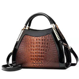 Crocodile Pattern Shoulder Bag Large Capacity All-Match