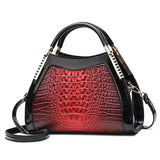 Crocodile Pattern Shoulder Bag Large Capacity All-Match