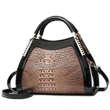 Crocodile Pattern Shoulder Bag Large Capacity All-Match