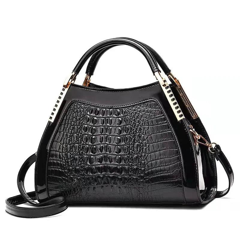 Crocodile Pattern Shoulder Bag Large Capacity All-Match