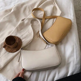 Small PU Leather Shoulder Bag Women Travel Tote