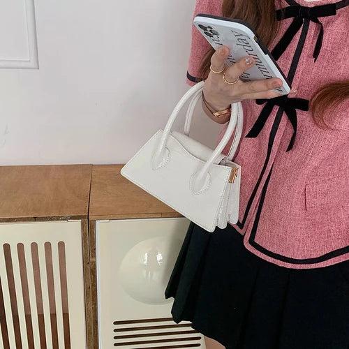 Pink Small Square Women Clutch Purse Handbags Ladies Messenger Bag