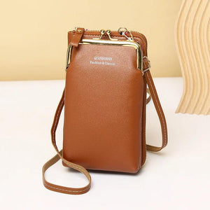 Women Bag Clip Phone Pocket Shoulder Bag Pu Leather Female Small Crossbody Bags