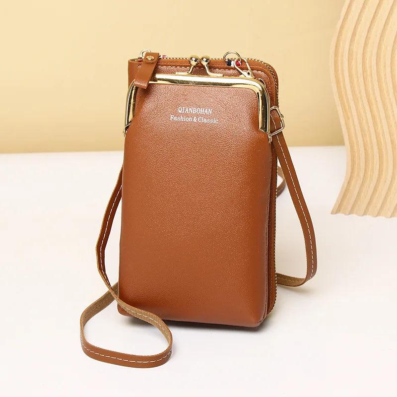 Women Bag Clip Phone Pocket Shoulder Bag Pu Leather Female Small Crossbody Bags
